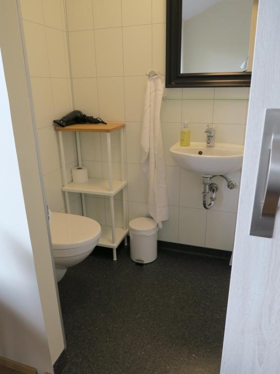 Koupelna v ubytování Dilksnes Guesthouse