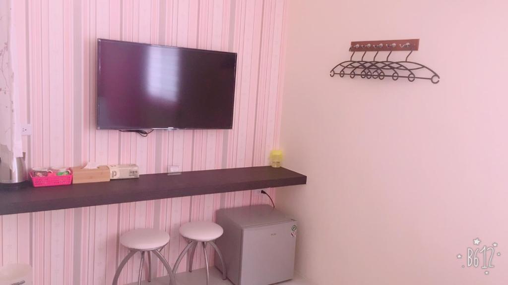 TV a/nebo společenská místnost v ubytování 小敏&日森民宿