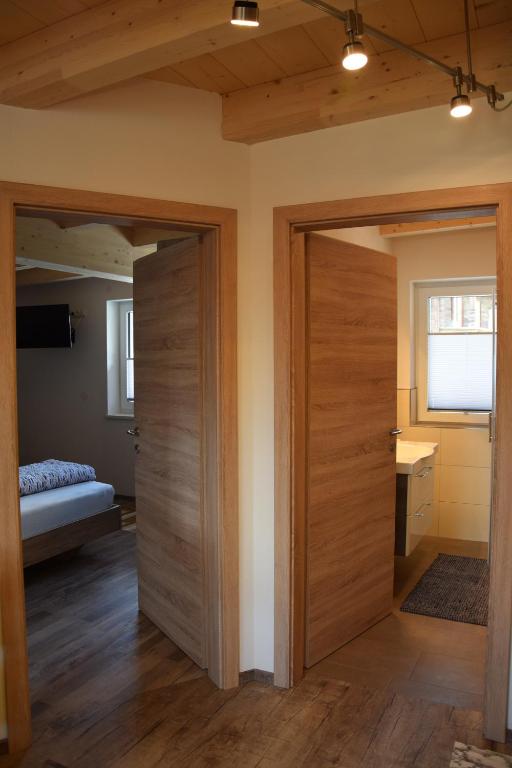 Posteľ alebo postele v izbe v ubytovaní Ferienwohnung Trixl