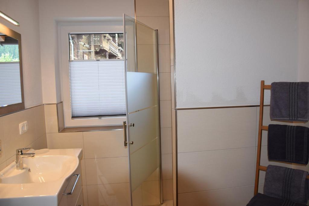 Kúpeľňa v ubytovaní Ferienwohnung Trixl