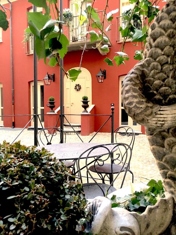 Vonkajšia záhrada v ubytovaní Porta Palace Apartments
