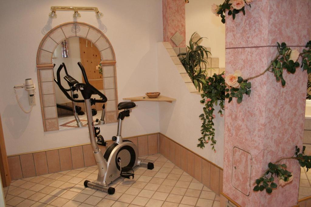Posilňovňa alebo fitness centrum v ubytovaní Apart Garni Romantica