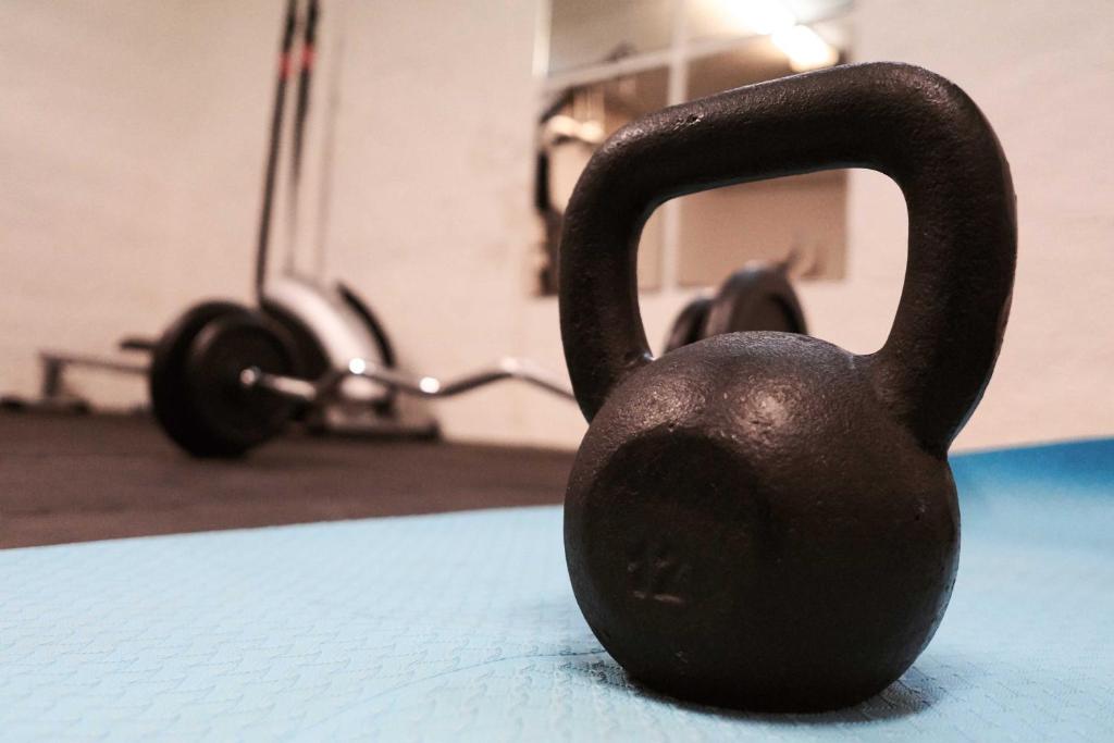 Fitness centrum a/nebo fitness zařízení v ubytování Pensionat Augustin