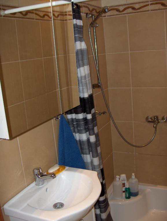 Koupelna v ubytování PEPASÓWKA Chatka Puchatka