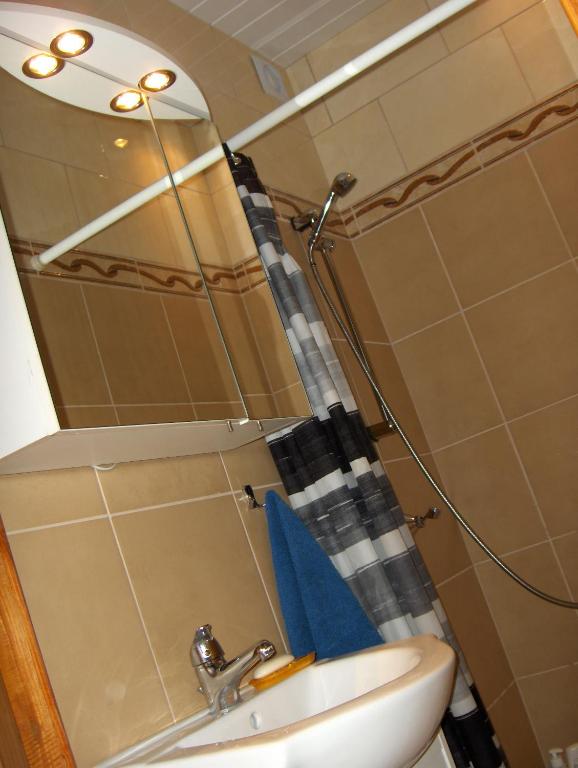 Koupelna v ubytování PEPASÓWKA Chatka Puchatka