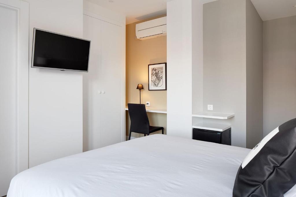 TV a/nebo společenská místnost v ubytování Hotel Flysch