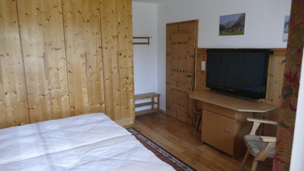 Televízia a/alebo spoločenská miestnosť v ubytovaní Ferienwohnung Moser