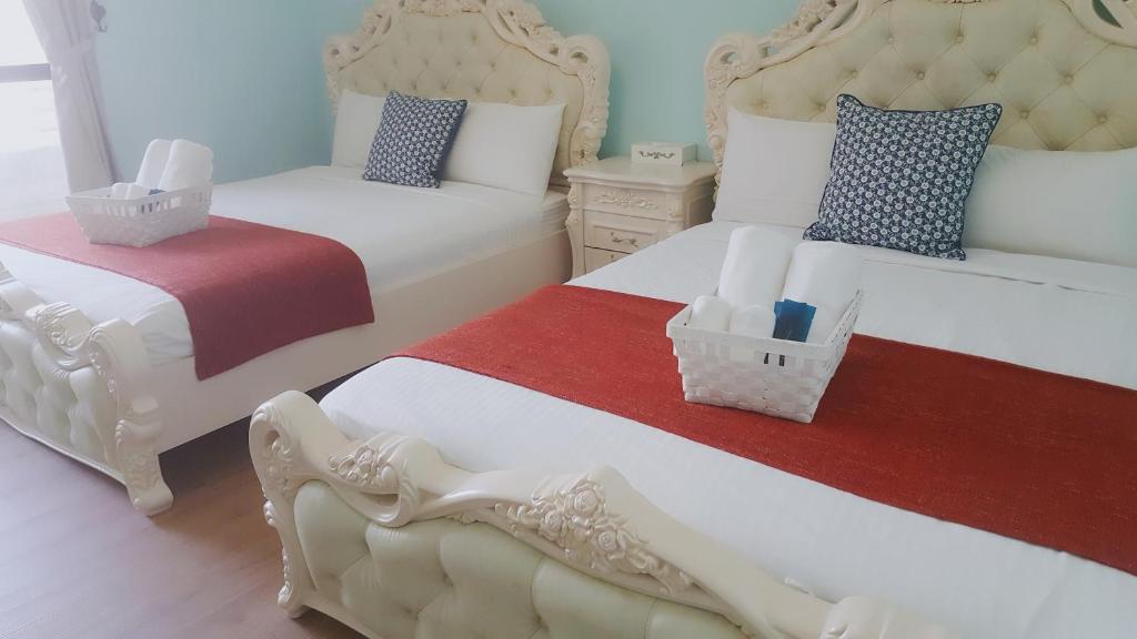 Postel nebo postele na pokoji v ubytování Princess Chloe B&B