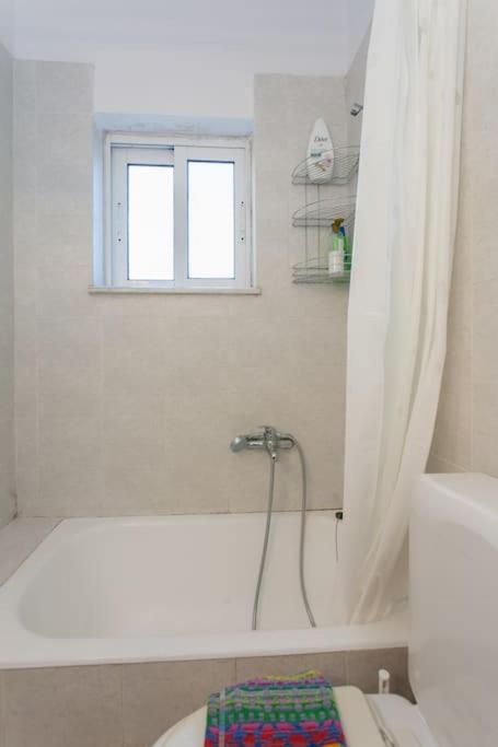 A bathroom at Halepa Apartments