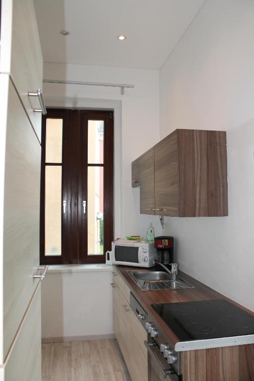 Kuchyň nebo kuchyňský kout v ubytování Murtal Apartments