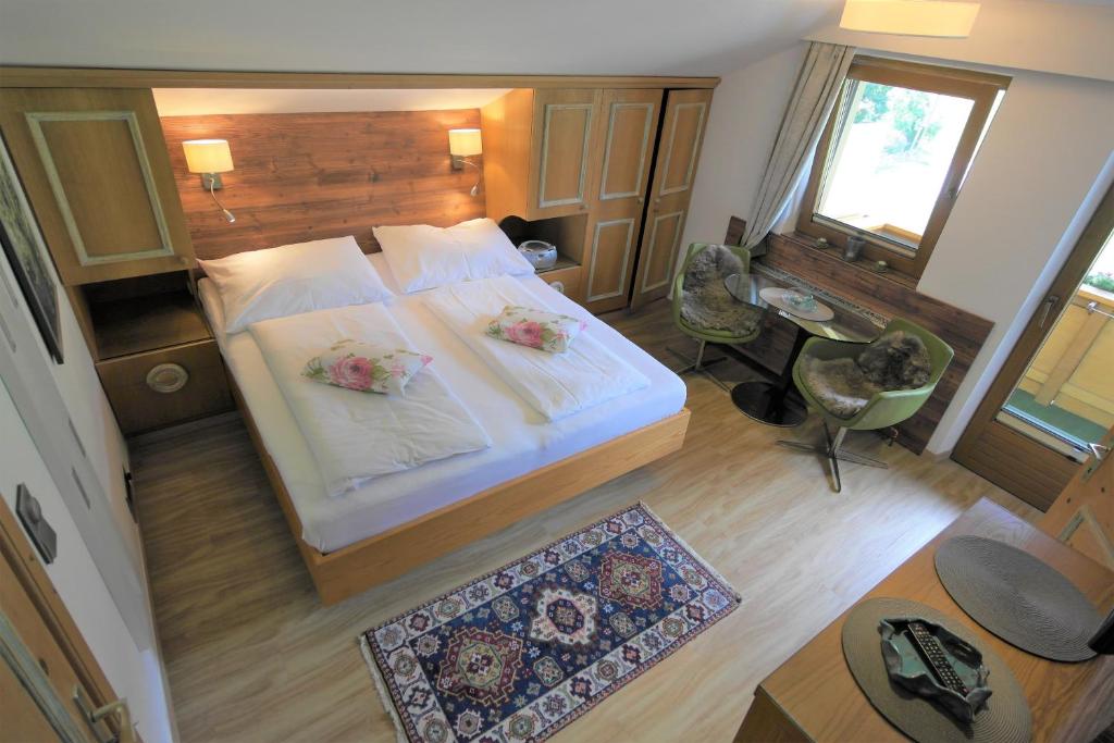 Postel nebo postele na pokoji v ubytování Haus Mattersberger