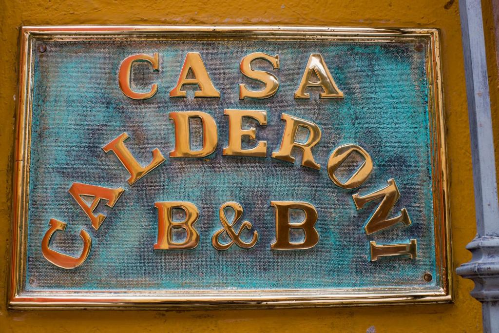 Certifikát, hodnocení, plakát nebo jiný dokument vystavený v ubytování Casa Calderoni