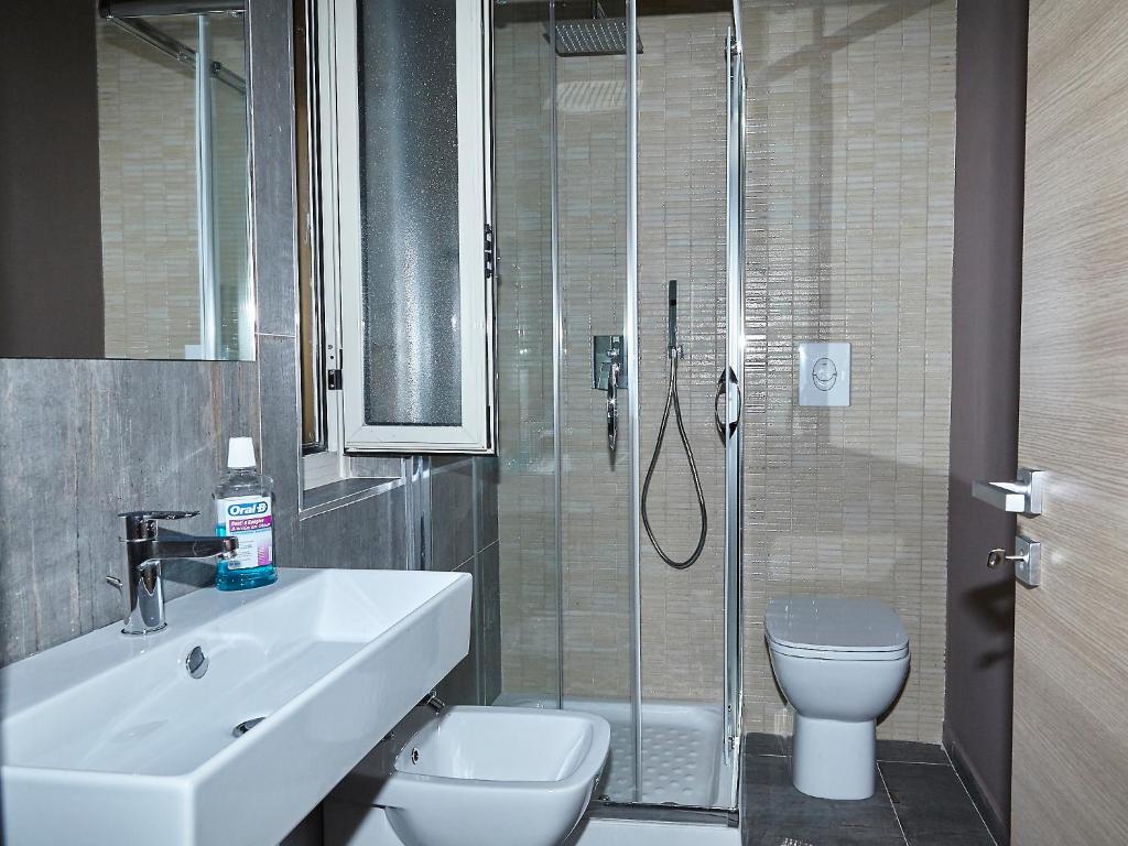 Koupelna v ubytování B&B le more