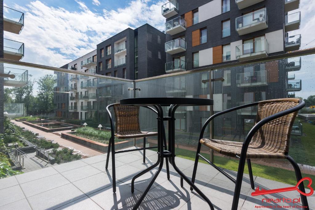 Balkón alebo terasa v ubytovaní Apartments Nearto Old Town Rakowicka