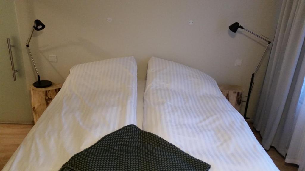 Letto o letti in una camera di Lagarfell Studios