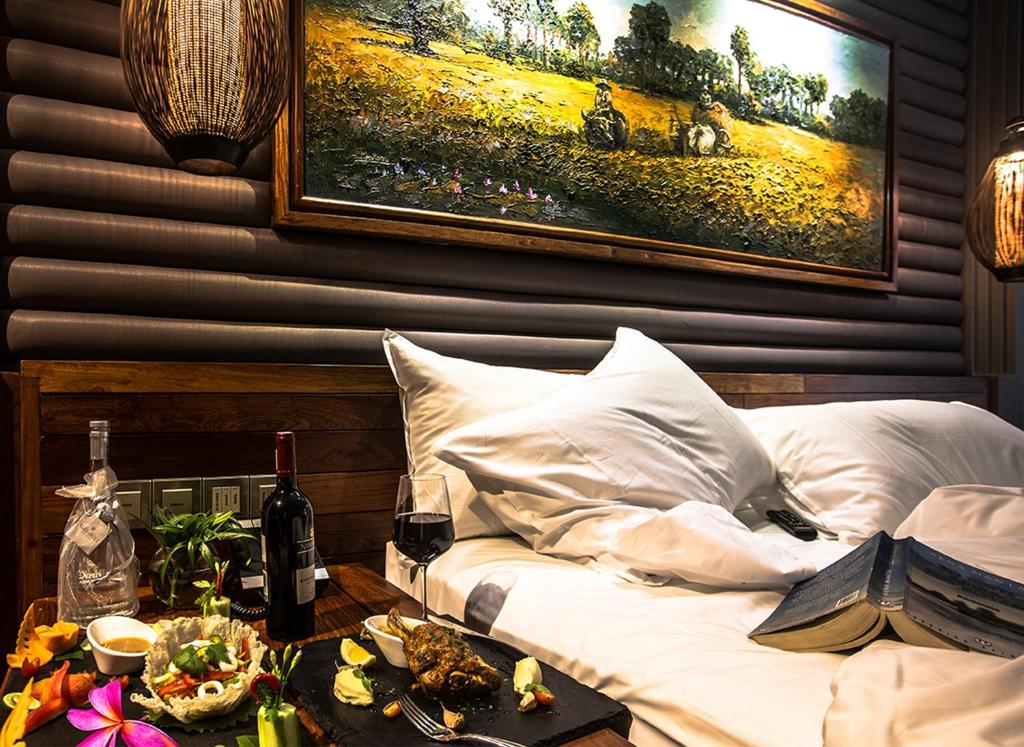 Posezení v ubytování J7 Angkor Hotel