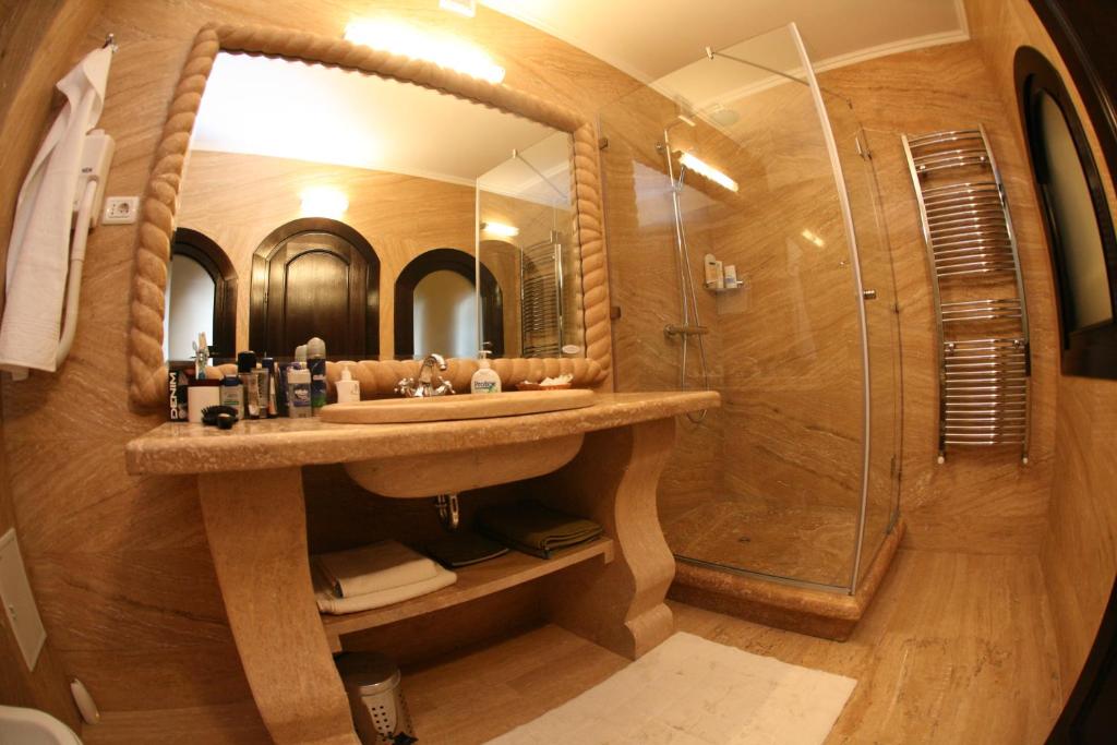Koupelna v ubytování Casa Bata