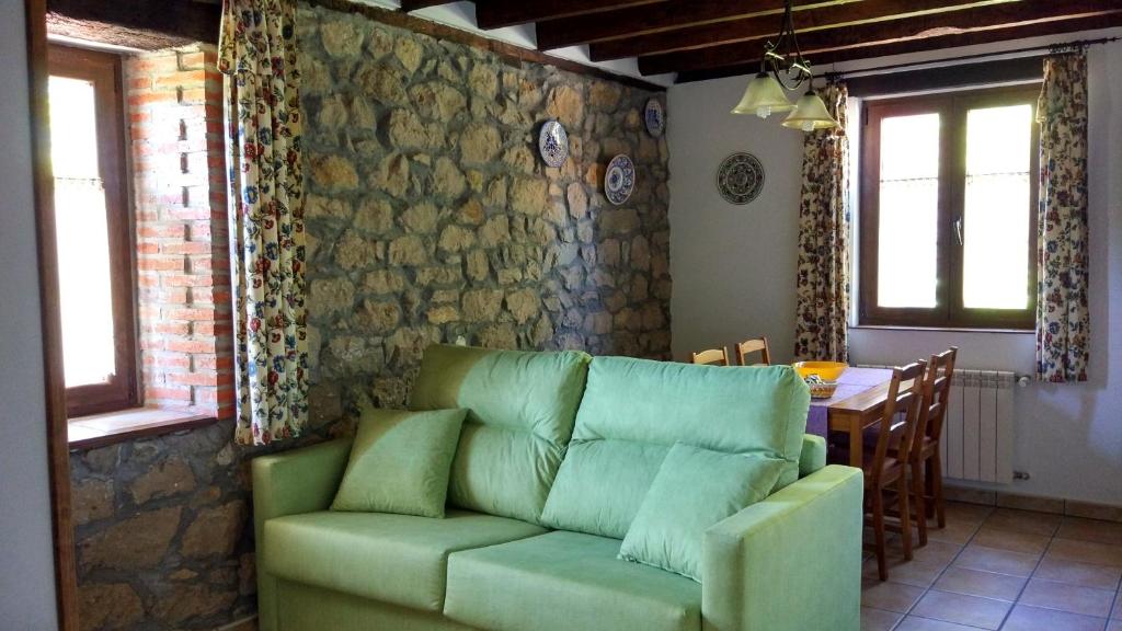 A seating area at Apartamentos La Huertona
