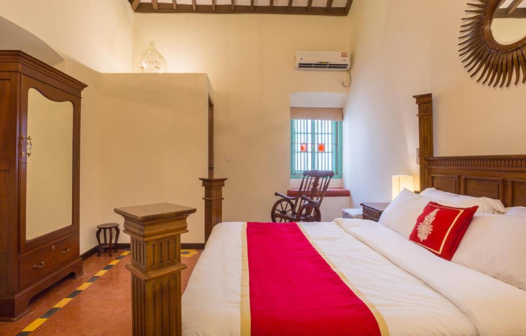 Postel nebo postele na pokoji v ubytování Lar Amorosa Boutique Hotel - Goa