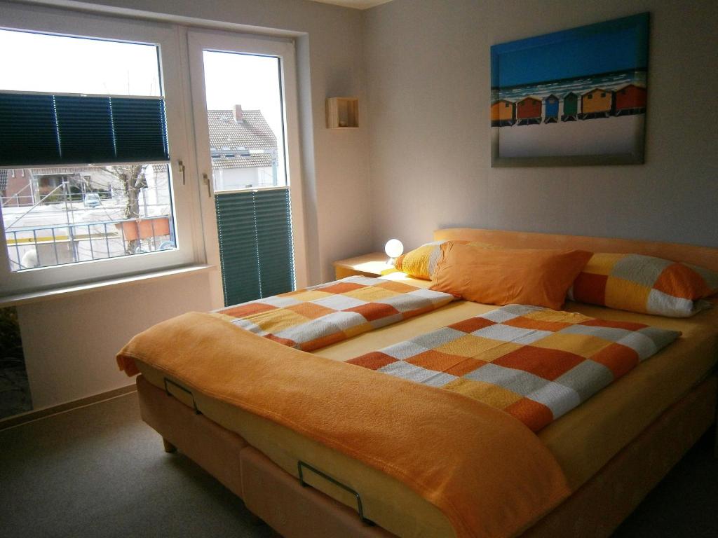 Postel nebo postele na pokoji v ubytování Haus Steinbach