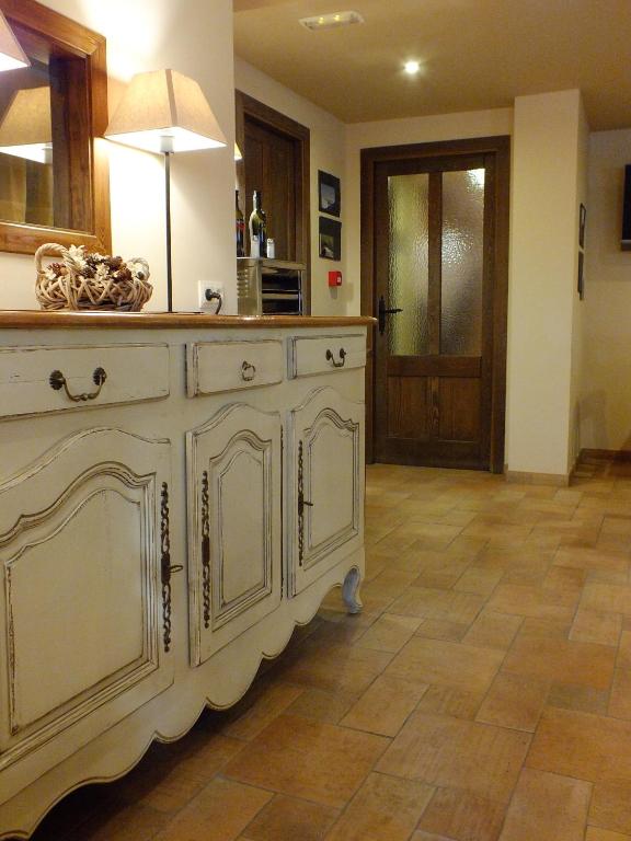 Kuchyň nebo kuchyňský kout v ubytování Hotel Areulo
