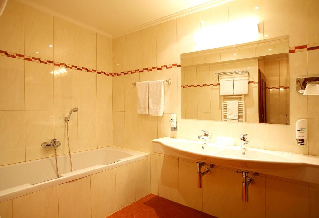 Koupelna v ubytování Hotel Matyšák