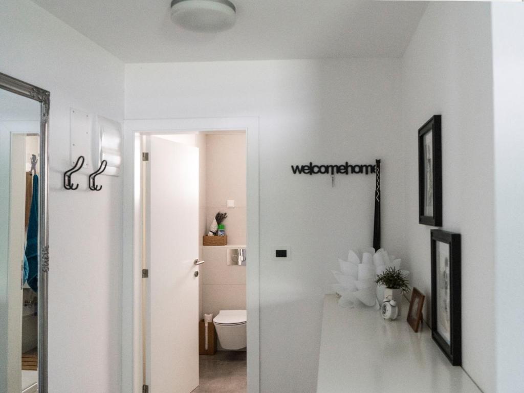 Koupelna v ubytování A modern flat