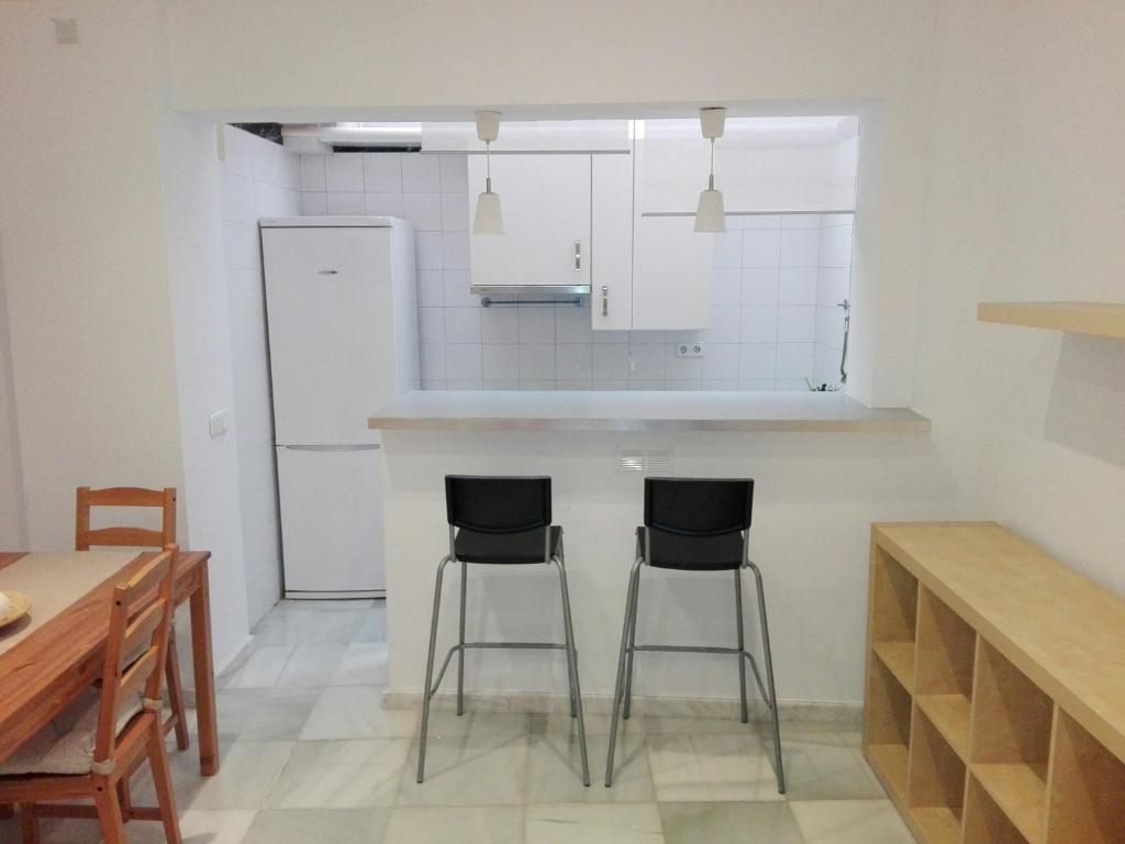 Kuchnia lub aneks kuchenny w obiekcie Céntrico Apartamento con Patio Privado