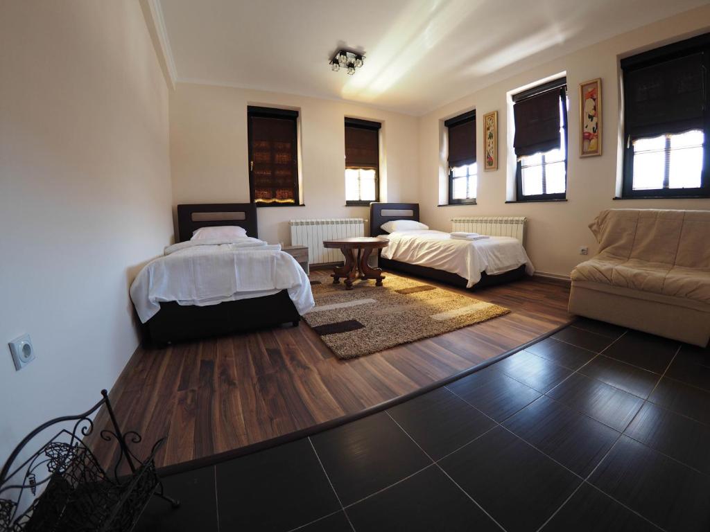 Postel nebo postele na pokoji v ubytování Guest house DON-lux
