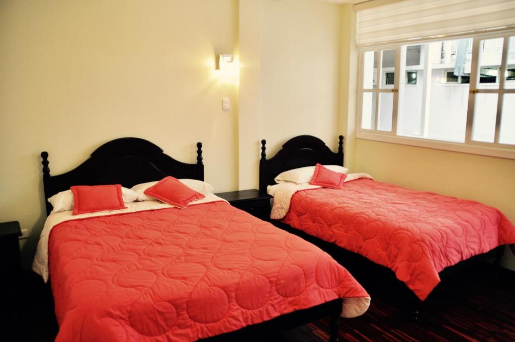 Postel nebo postele na pokoji v ubytování Hotel Europa
