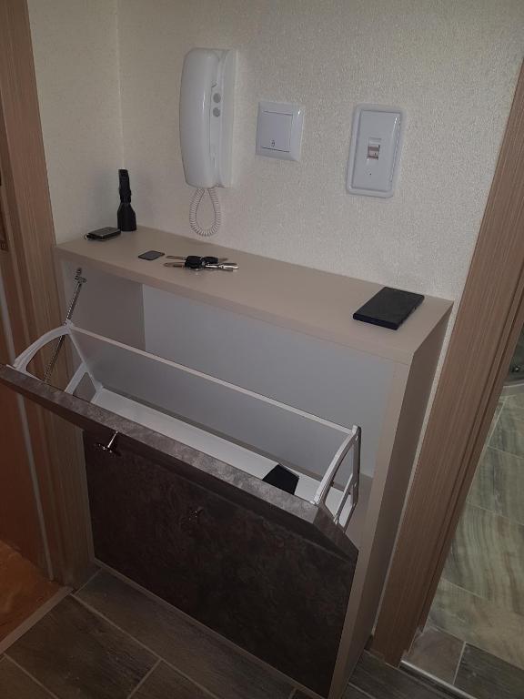 A bathroom at Apart Hotel Iglika