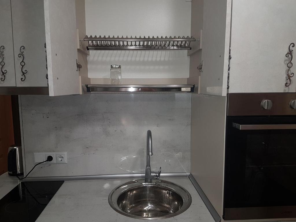 A kitchen or kitchenette at Apart Hotel Iglika