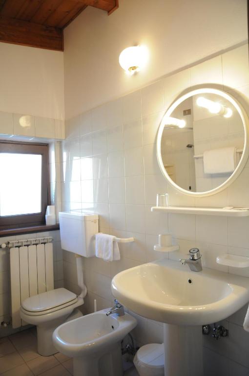 Koupelna v ubytování Hotel Eternità