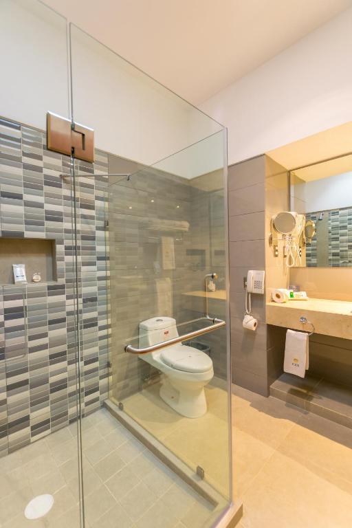 Koupelna v ubytování Hotel Ecce Inn & Spa