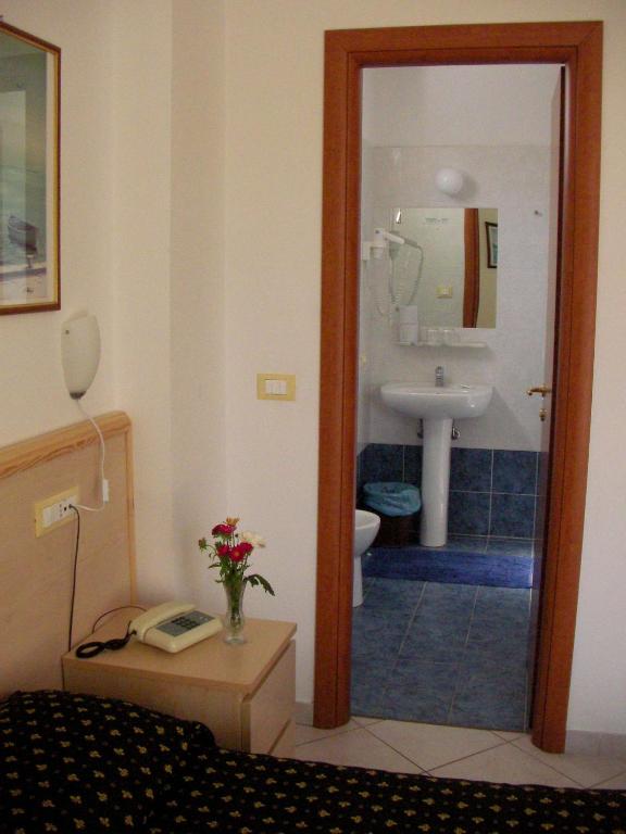 A bathroom at Hotel Delle Mimose