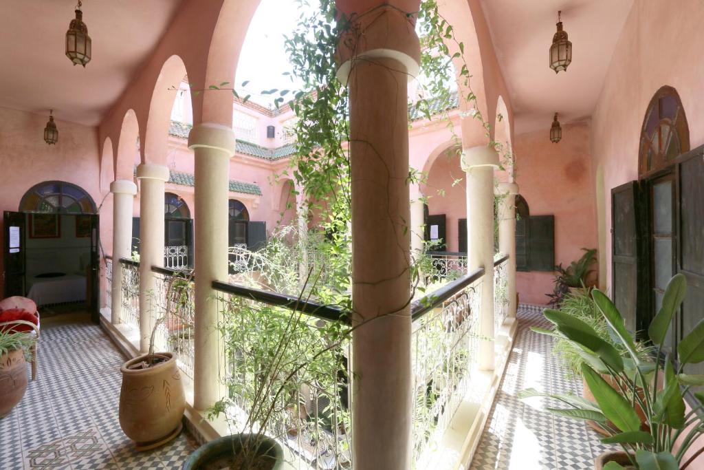 Balkón nebo terasa v ubytování Riad Merstane Marrakech