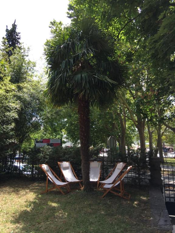 Zahrada ubytování Rooms Portorose Center