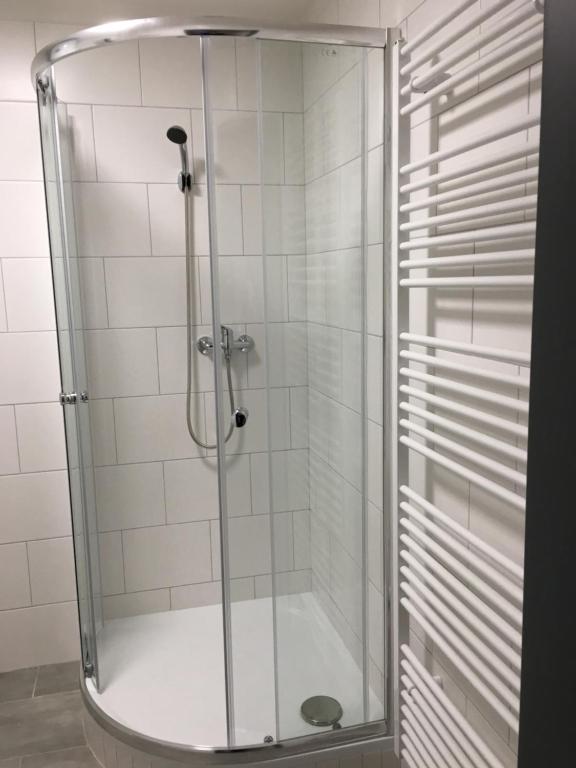 Koupelna v ubytování KAMENICE NAD LIPOU, apartmány SOFIA Kamenice nad Lipou