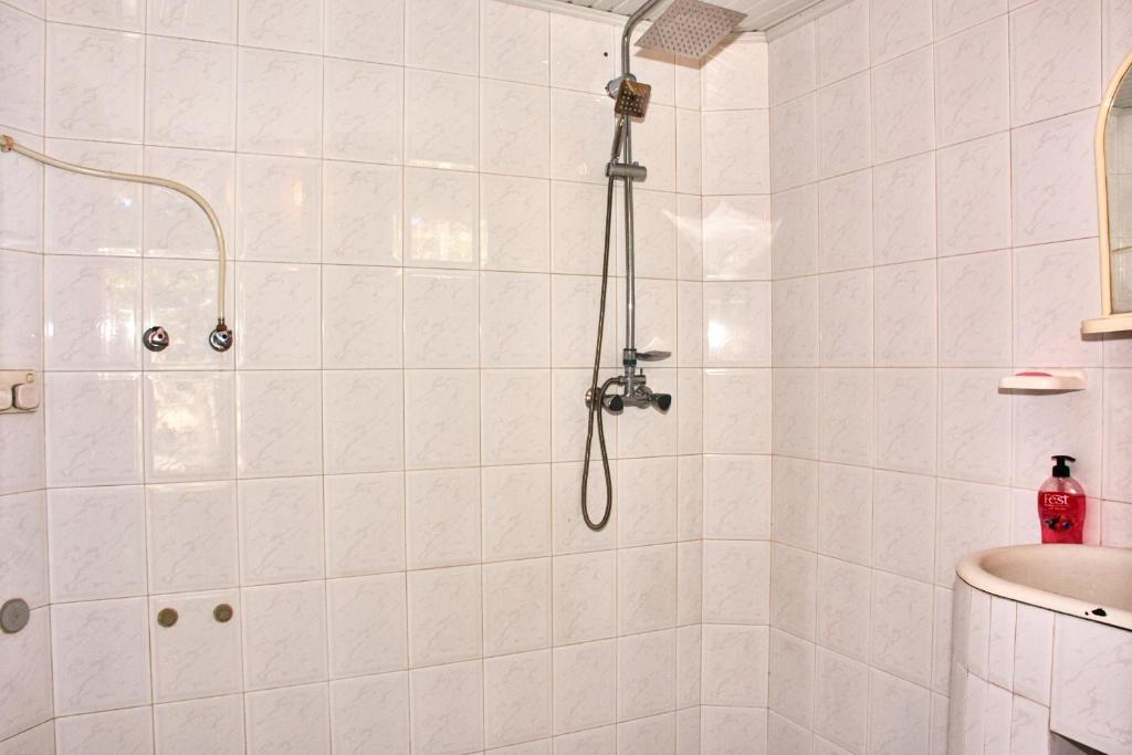 Koupelna v ubytování Nukri Guest House