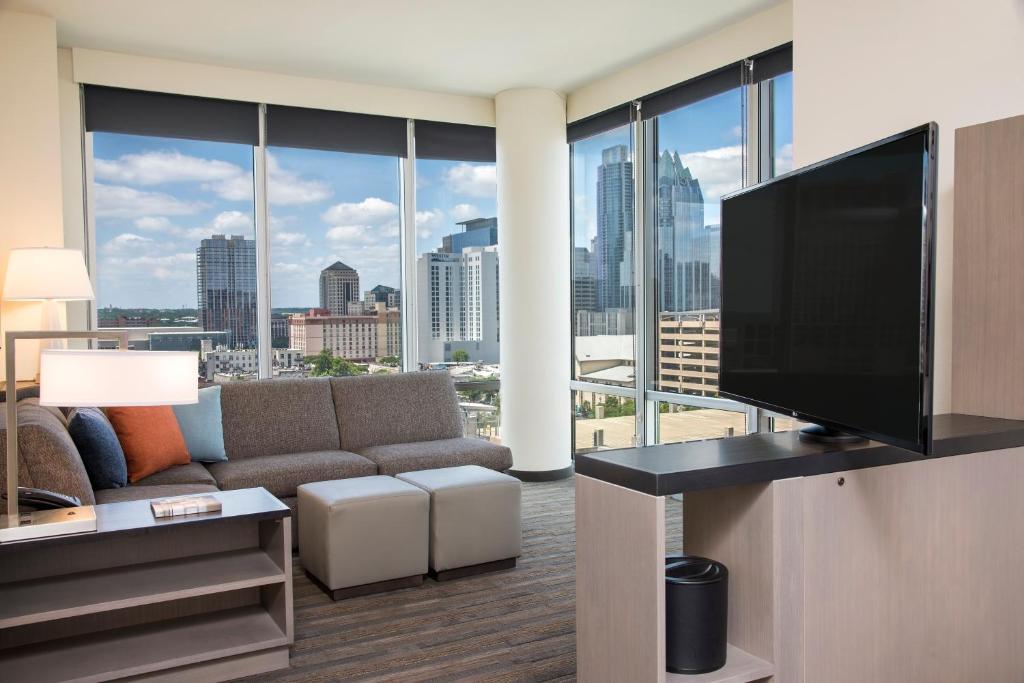 Hyatt House Austin/Downtown - Suite D'une Chambre Avec Cuisine Et Canapé-lit