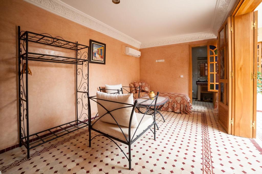 Istumisnurk majutusasutuses Riad Dar Saidi