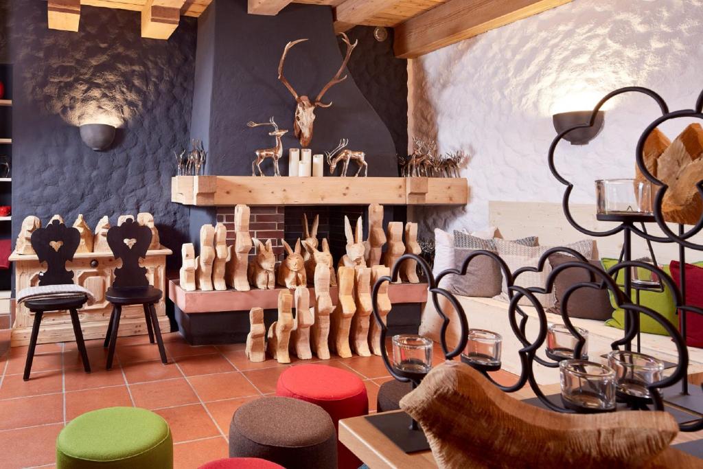 Posezení v ubytování der grüne Baum Mountain Boutique Hotel