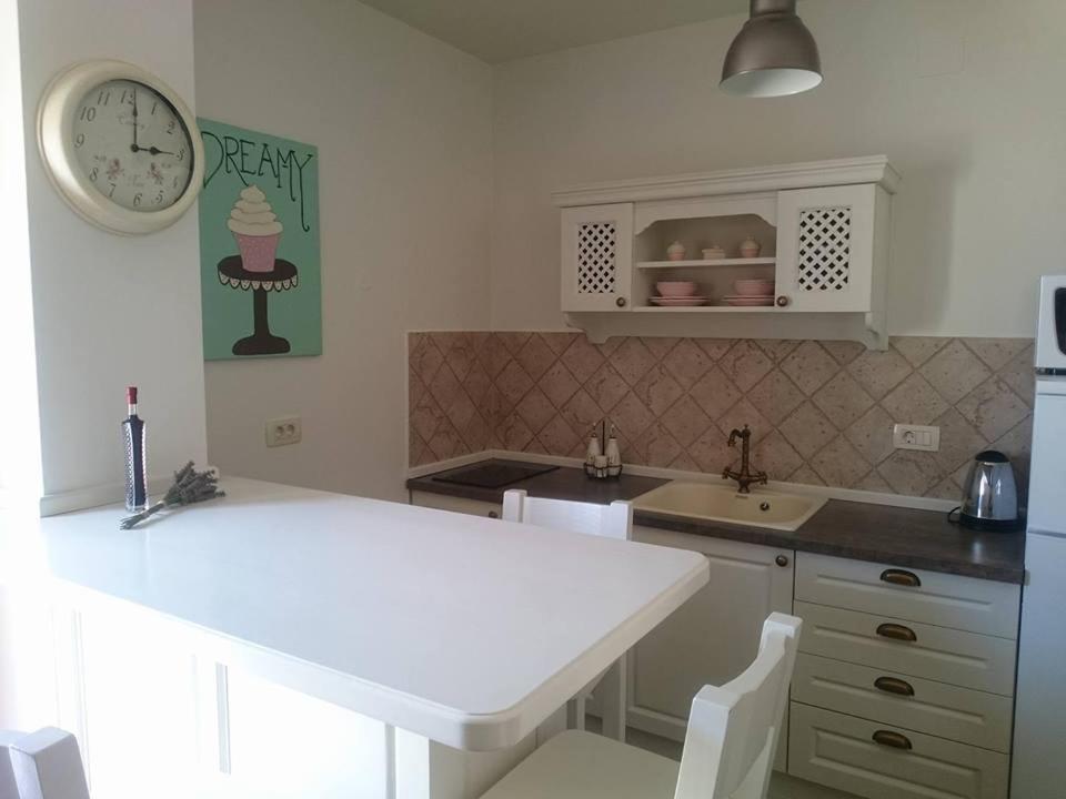 Kuchyň nebo kuchyňský kout v ubytování Apartments ZARA & TONI