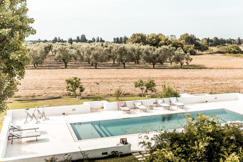 Bazén v ubytování Masseria Prosperi nebo v jeho okolí