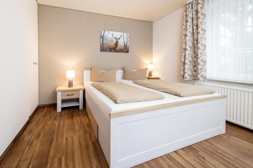 Postel nebo postele na pokoji v ubytování Ferienhof Heins