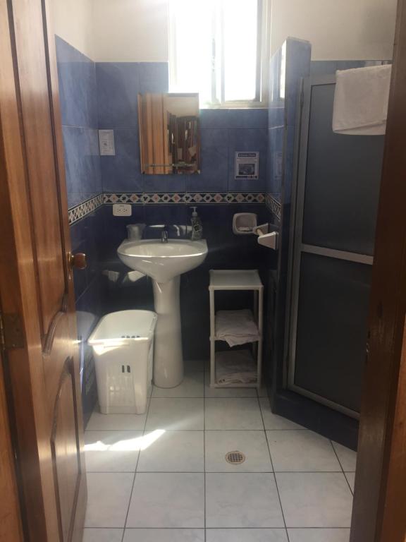Koupelna v ubytování Hotel Kemarios