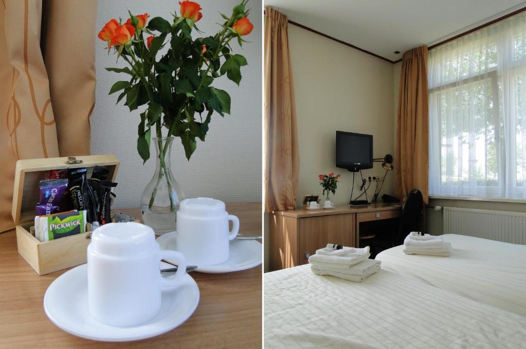 Postel nebo postele na pokoji v ubytování Hotel De Lange Jammer