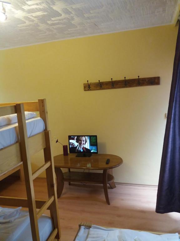 Postel nebo postele na pokoji v ubytování Retro Vrbovec