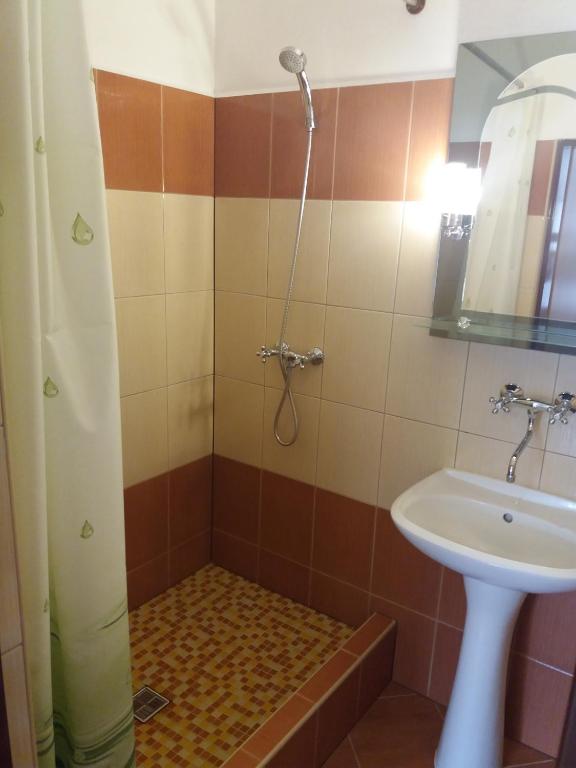 Koupelna v ubytování Retro Vrbovec