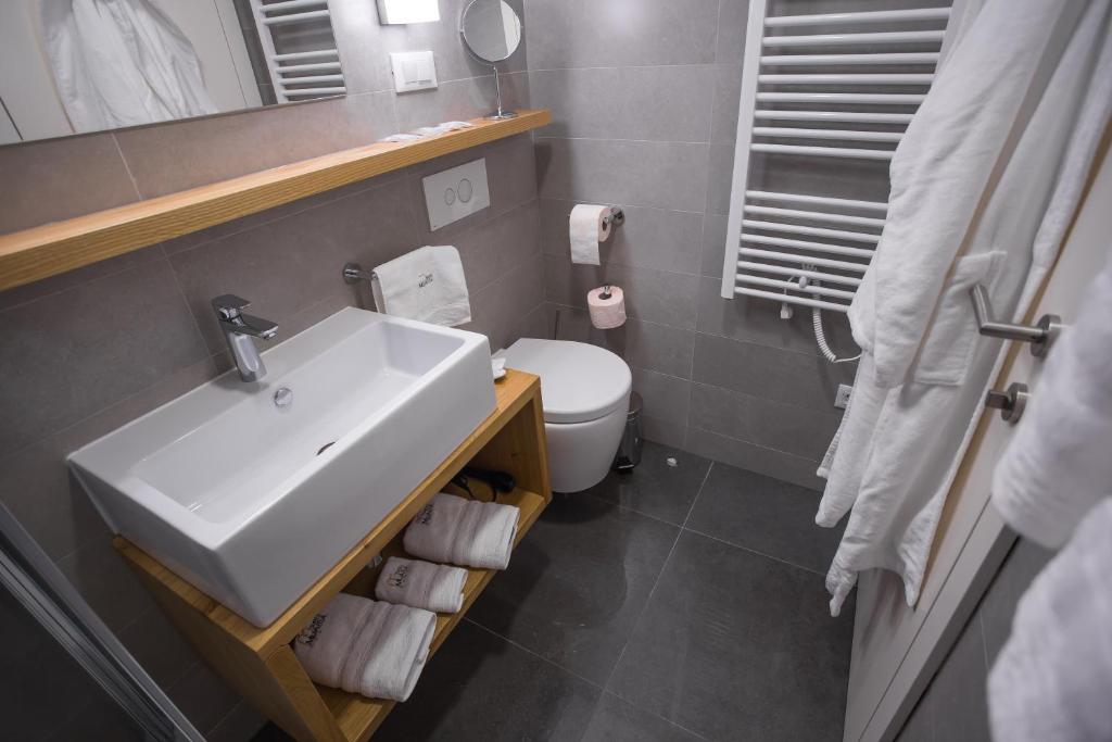 Koupelna v ubytování Mijama suites